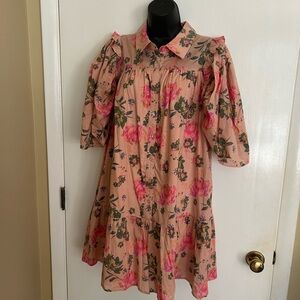 Entro Pink Floral Dress